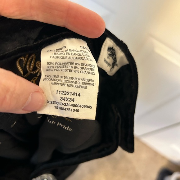 Wrangler Women's Retro Black Velvet Trumpet Flare Jeans 34x34 - Picture 9 of 9